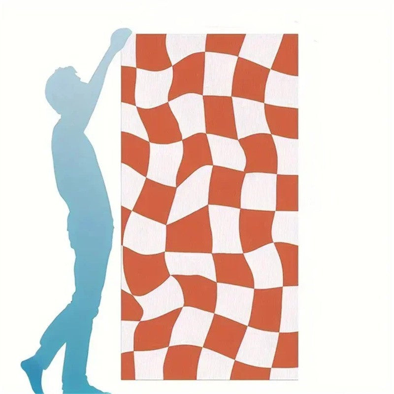 Lattice Custom Name Beach Towel Quick-drying Towel for Friends Family Gifts