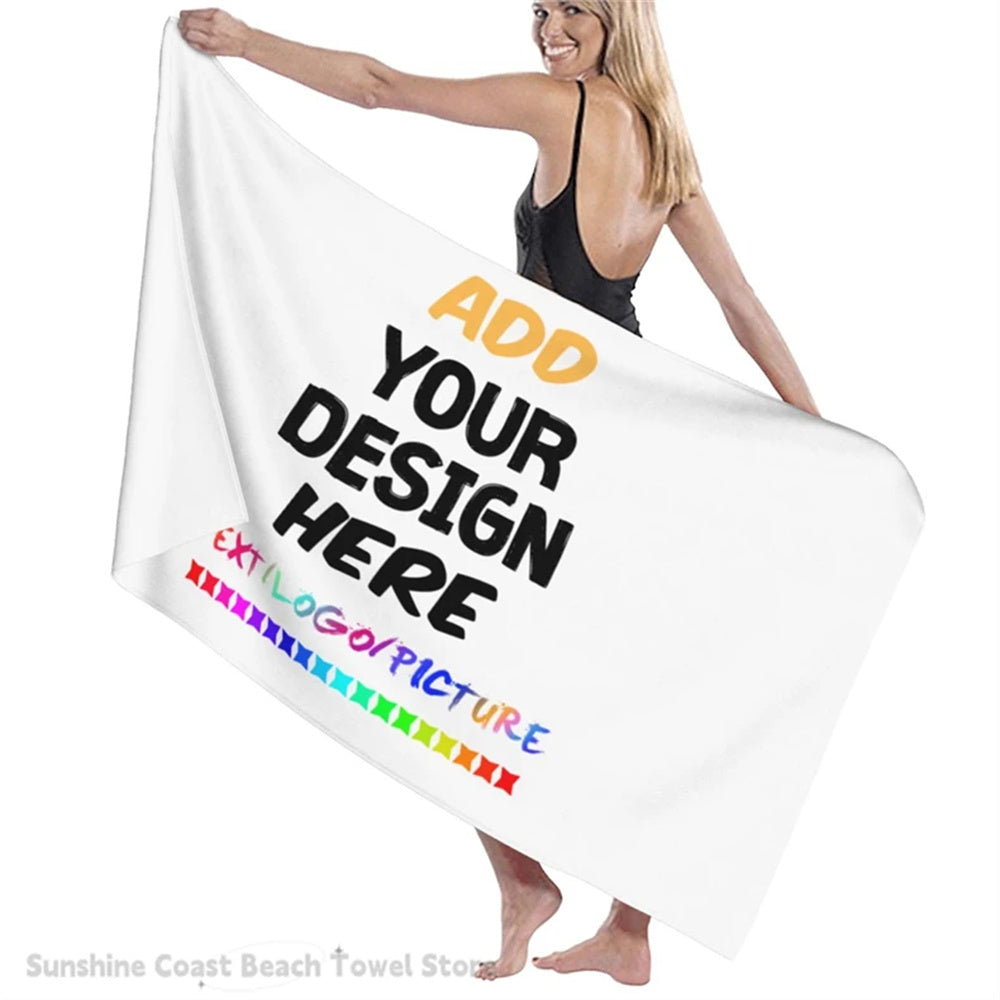 Custom Personalized Beach Towel Picture for Kids Mother Best Gifts Towel