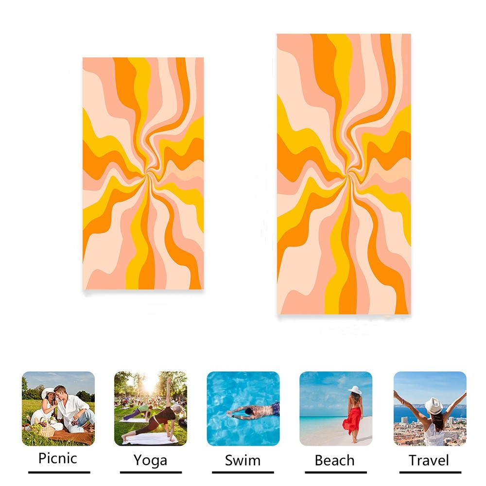 Colorful Personalized Beach Towel Custom Name Bath Towel Gifts