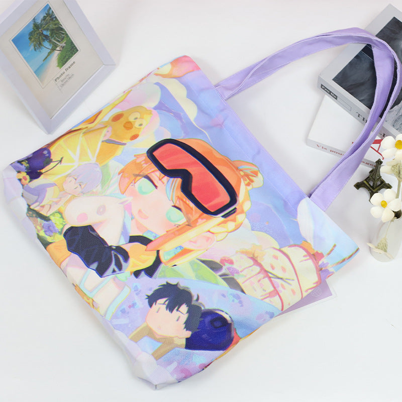 Customized canvas bag, can be used with pets, animation, star photos, is the best gift for friends and family