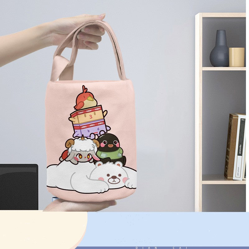 Customized canvas bag, can be used with pets, animation, star photos, is the best gift for friends and family