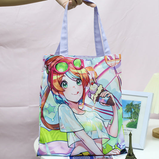 Customized canvas bag, can be used with pets, animation, star photos, is the best gift for friends and family