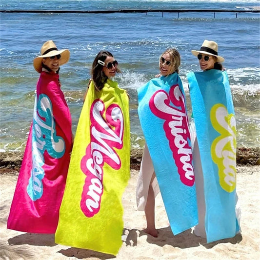 Custom Personalized Name Beach Towel