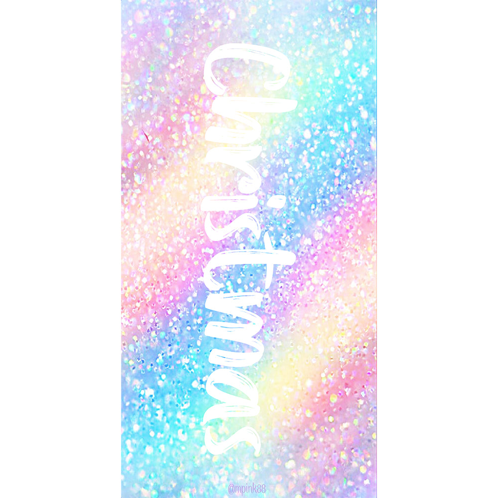 Colorful Sparkling Personalized Name Beach Towel for Women Adult Gifts