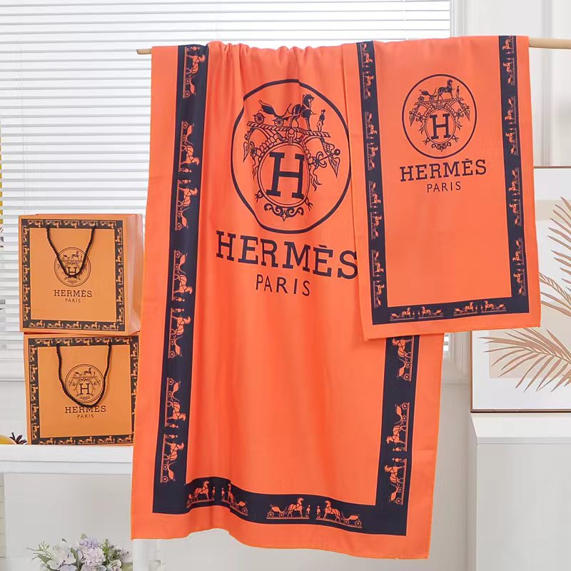 Towel bath towel luxury fashion exquisite Hermes embroidery