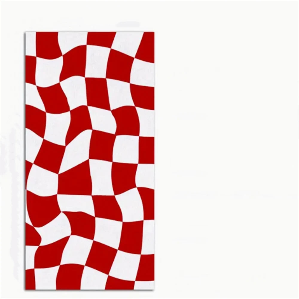 Lattice Custom Name Beach Towel Quick-drying Towel for Friends Family Gifts