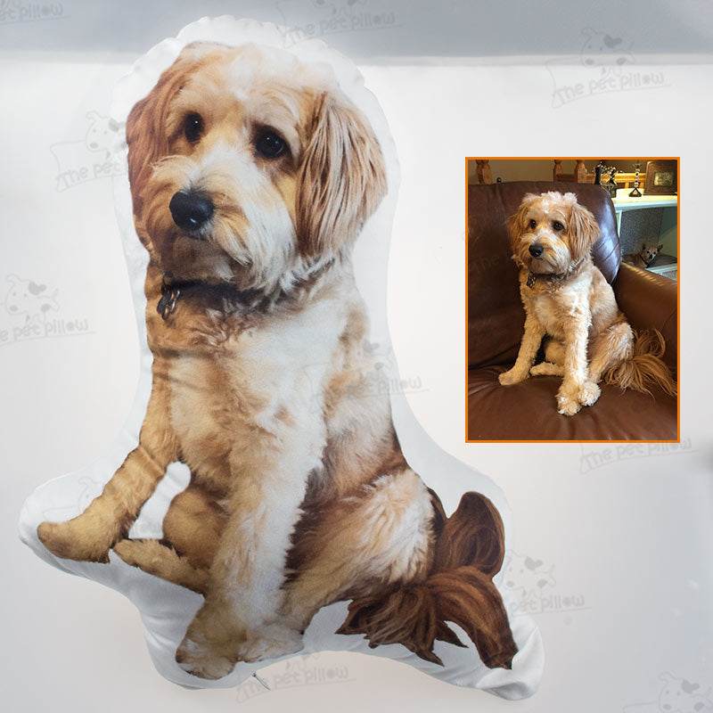 Customize The Pillow with A Photo of Your Pet and Let Your Pet Accompany You All The Time