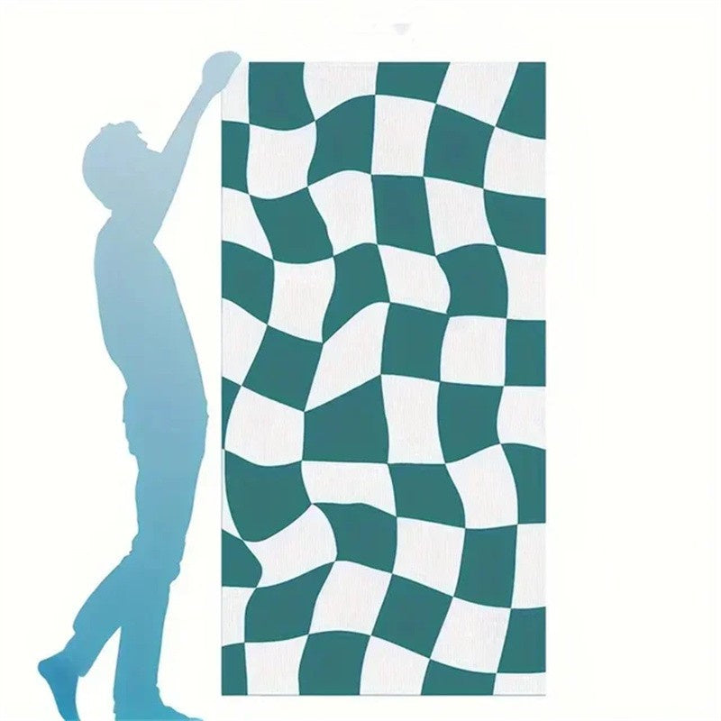 Lattice Custom Name Beach Towel Quick-drying Towel for Friends Family Gifts
