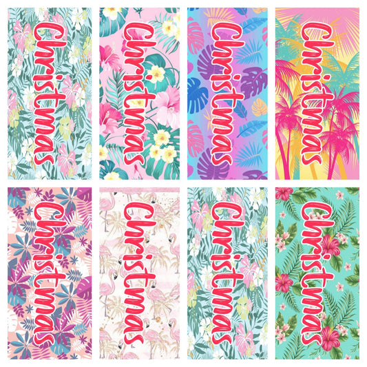 Custom Personalized Name Beach Towel Bath Towel Colorful Plant Leaves for Gifts