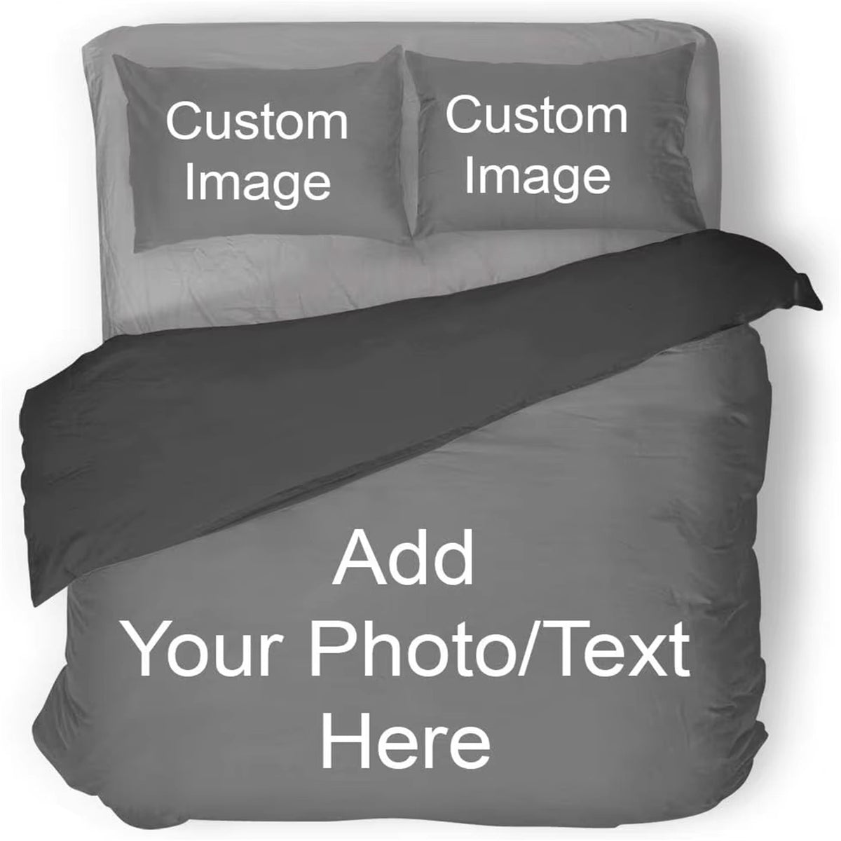 Custom Photo 3pcs Duvet Cover Set Personalized Images Bedding Set Comforter Cover Queen King Full Size Bedroom Decor