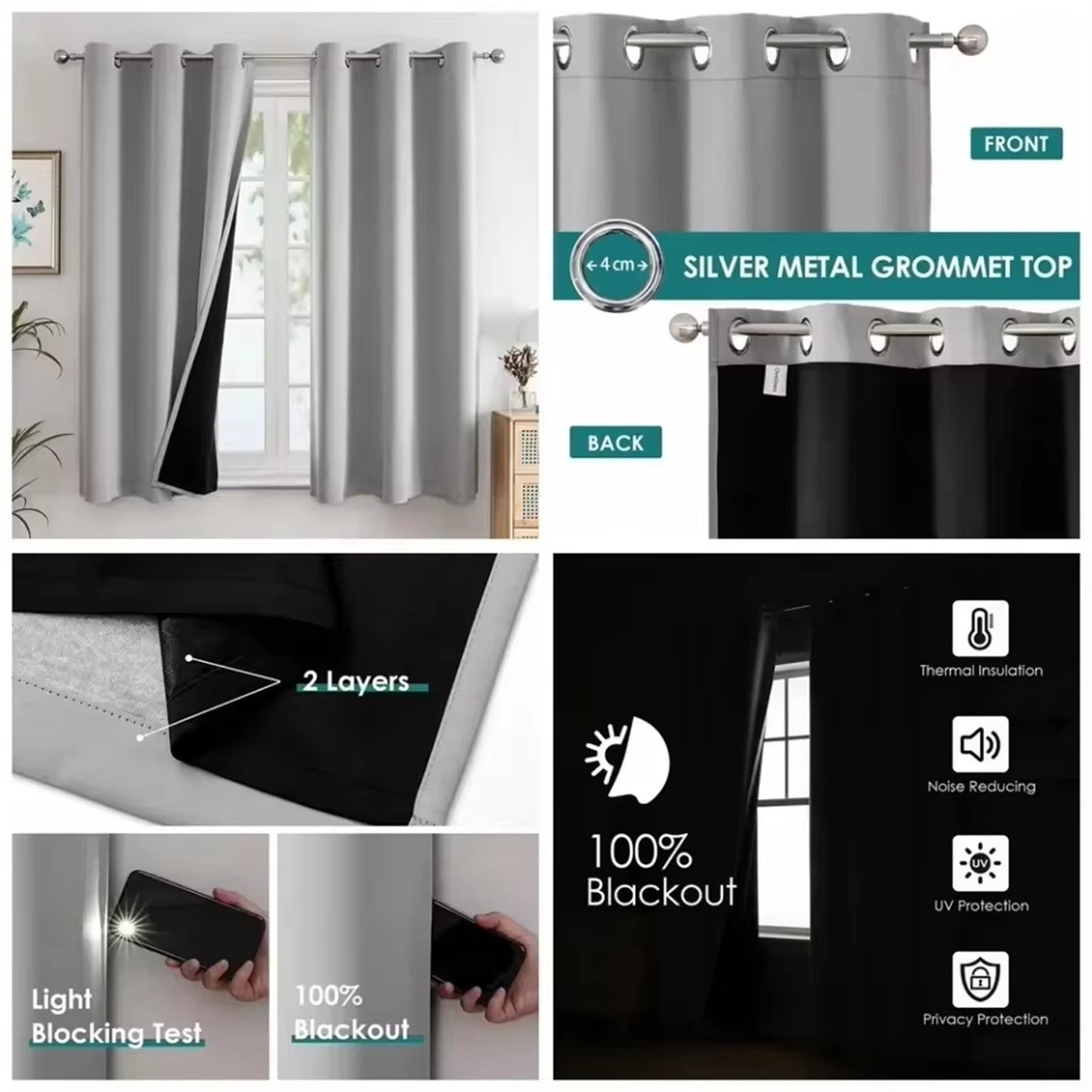 Custom Photo Curtain Personalized Blackout Windows Curtain for Bedroom Living Room Hotel Decor 2 Panel