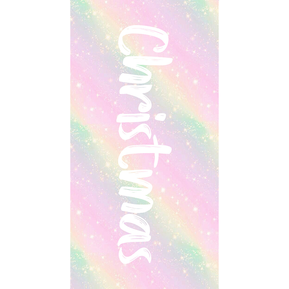 Colorful Sparkling Personalized Name Beach Towel for Women Adult Gifts