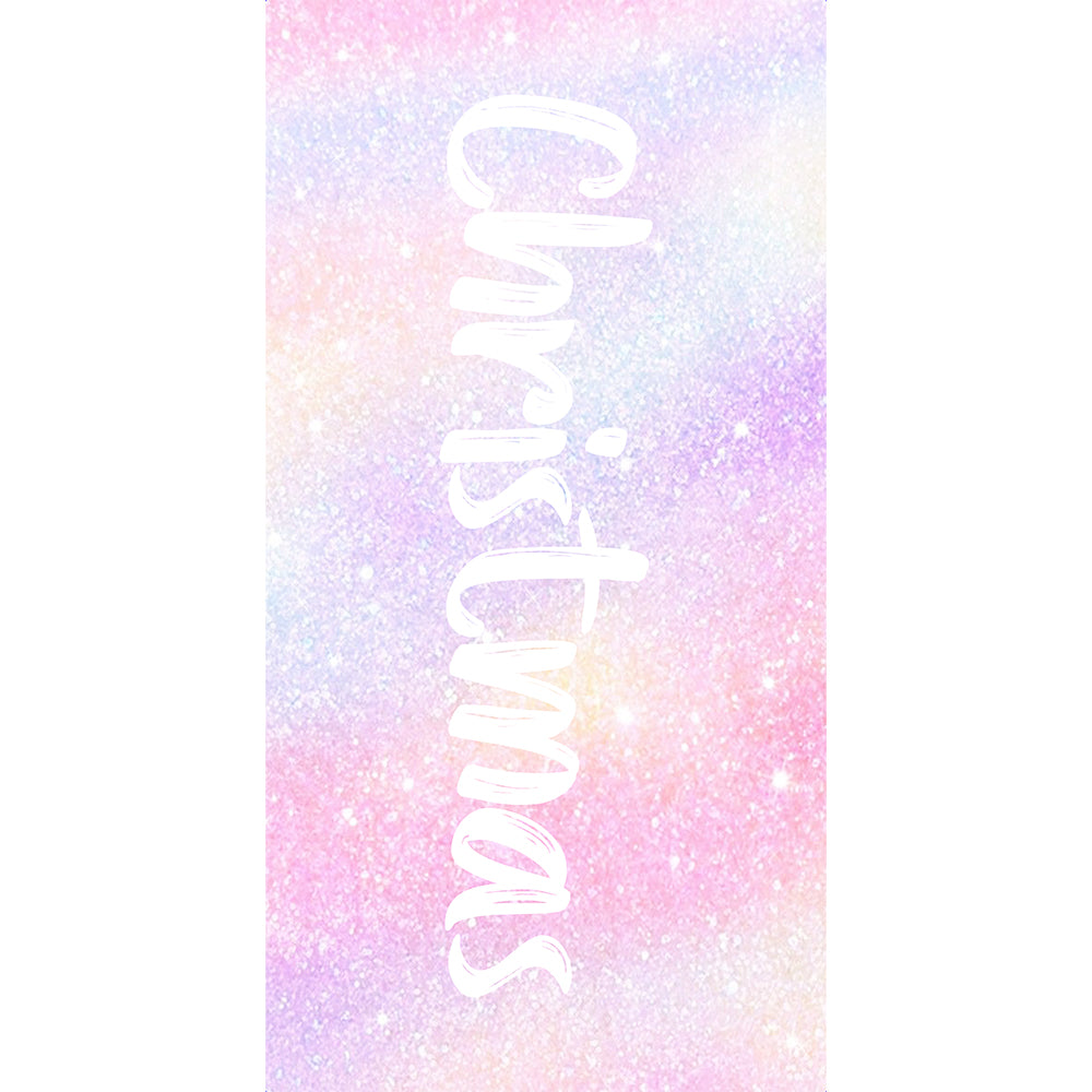 Colorful Sparkling Personalized Name Beach Towel for Women Adult Gifts