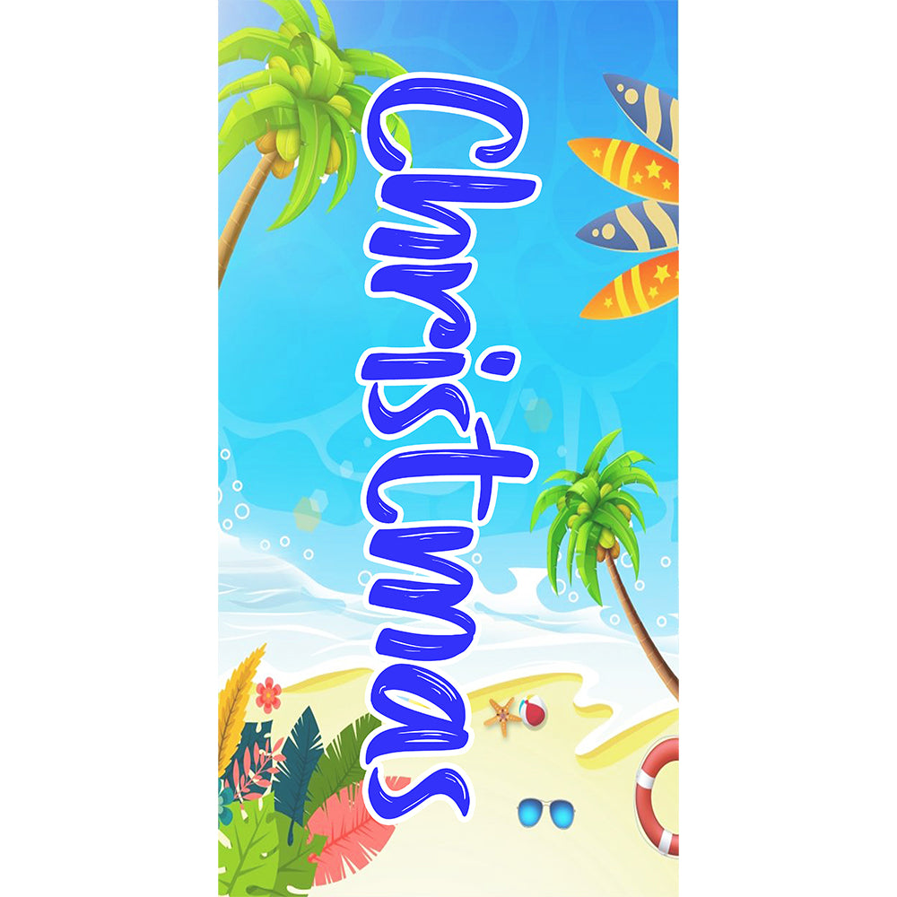 Personalized Name Beach Towel for Women Adult Gifts