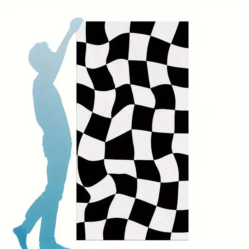 Lattice Custom Name Beach Towel Quick-drying Towel for Friends Family Gifts