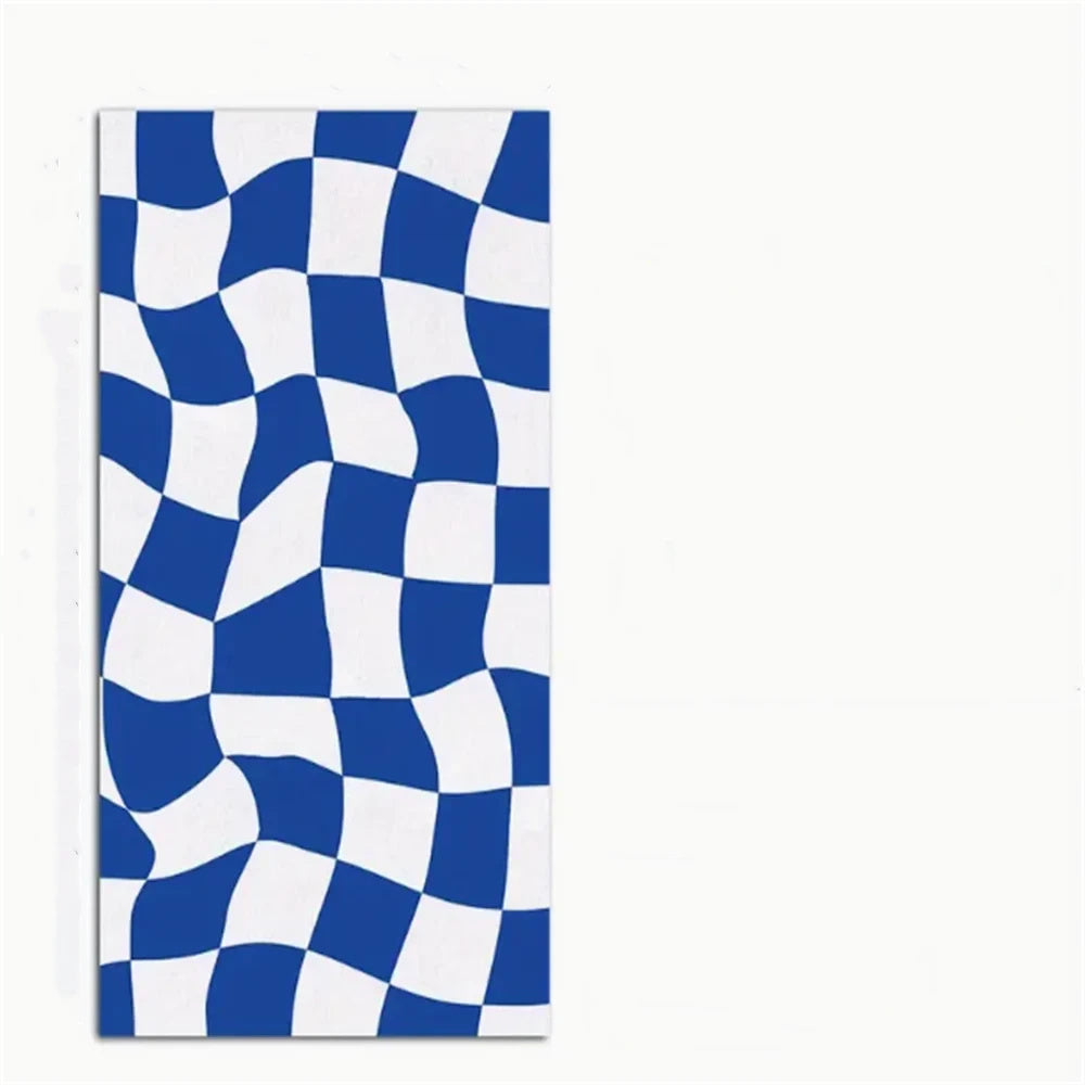 Lattice Custom Name Beach Towel Quick-drying Towel for Friends Family Gifts