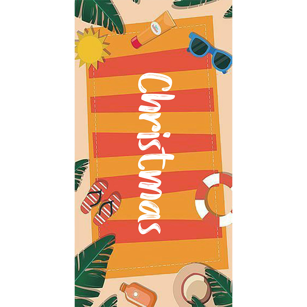 Personalized Name Beach Towel for Women Adult Gifts